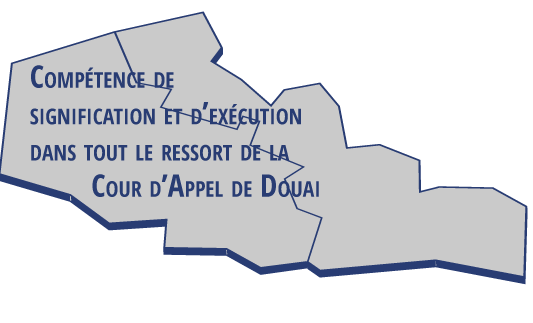 Carte départements 59 et 62 - Cour d'Appel de DOUAI